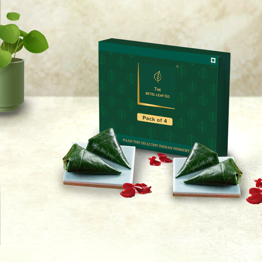 Rose Thandak Supari Saada Paan (Pack of 4)