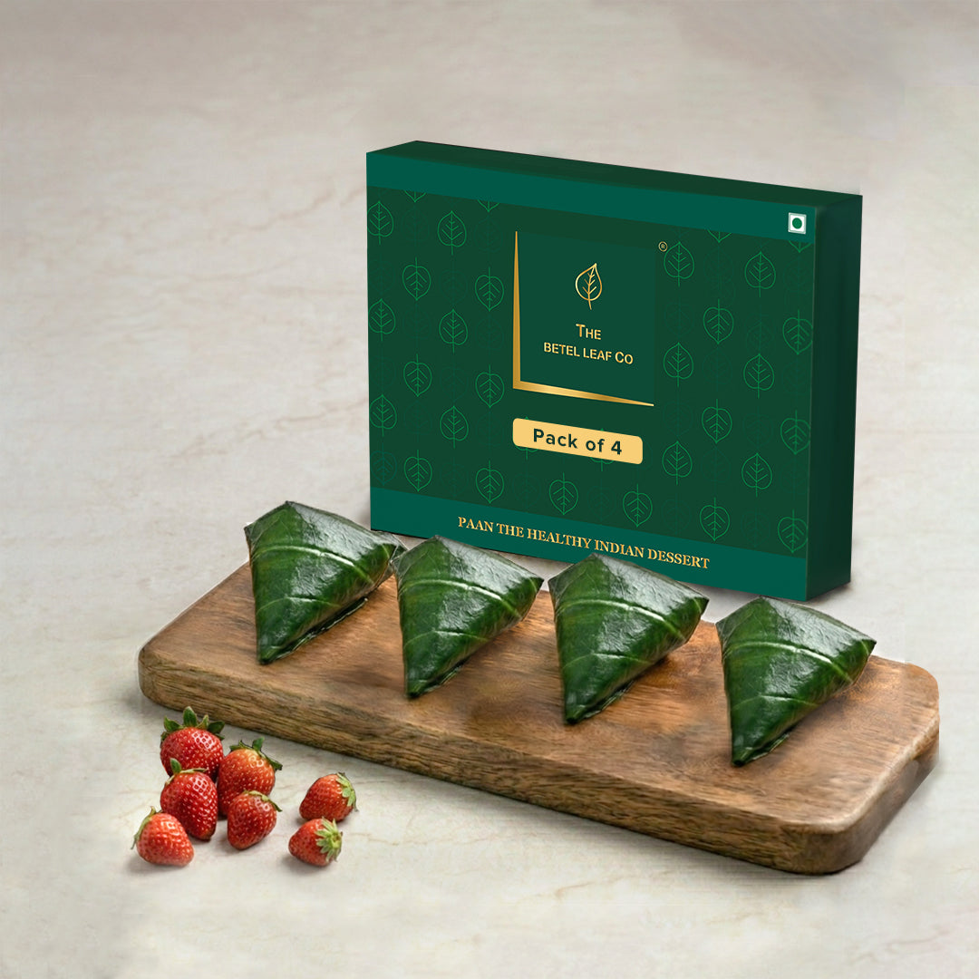 Strawberry Gulkand Meetha Paan (Pack of 4)