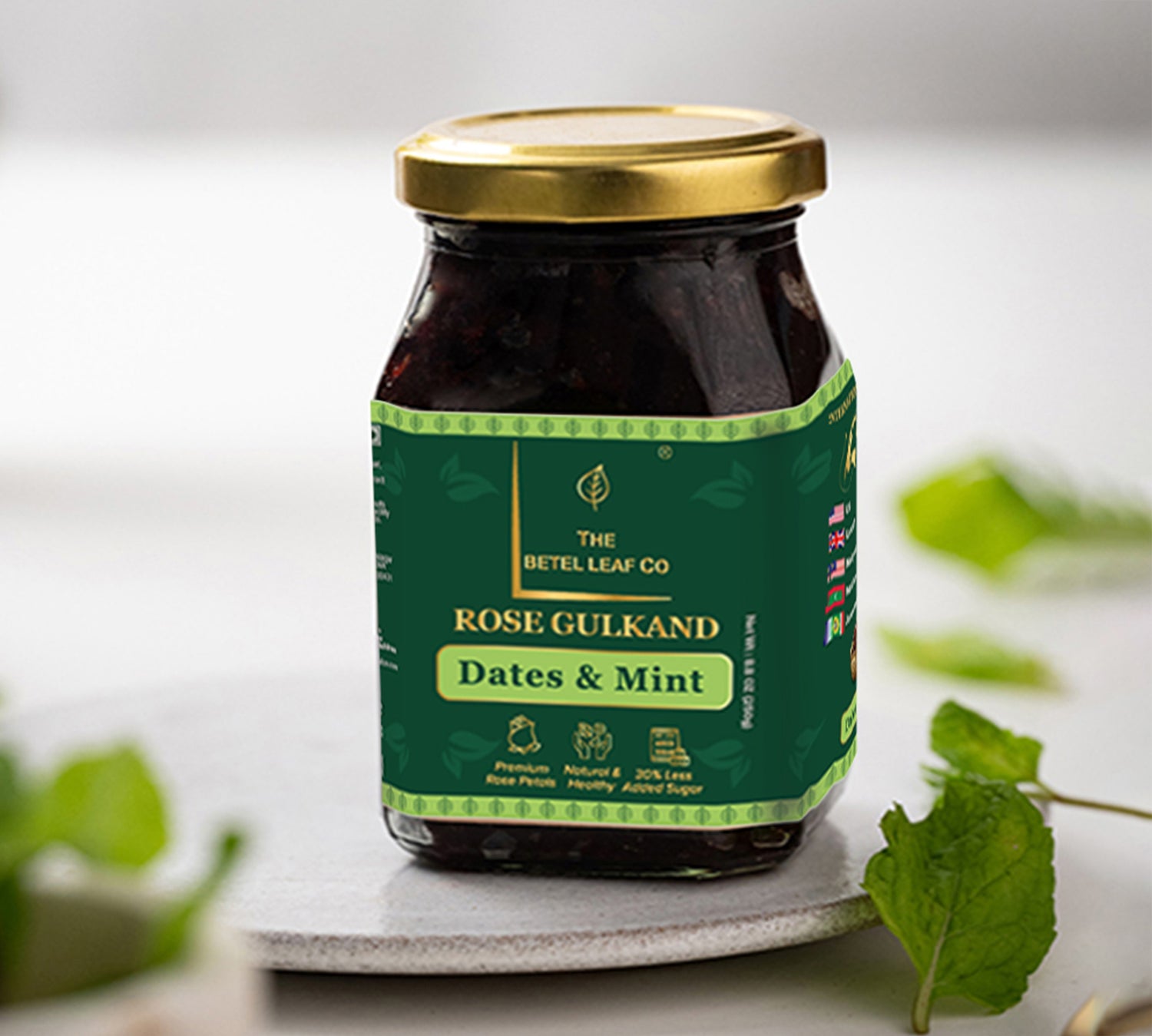 Dates And Mint Infused Premium Rose Gulkand
